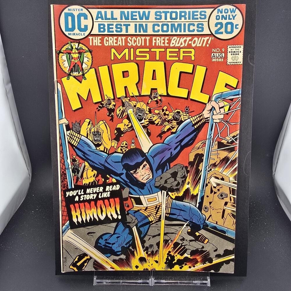 Mister Miracle #9 1972 DC Comic Jack Kirby 1st App Himon Origin Scott Free FN/VF